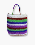 White/Brown/Green/Blue/Purple Tanila Raun Raun Bilum Shopper by Sepik