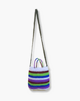 White/Brown/Green/Blue/Purple Tanila Raun Raun Bilum Shopper Long Strap by Sepik