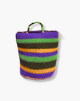 Purple/Green/Brown/Mustard anila Raun Raun Bilum Shopper by Sepik