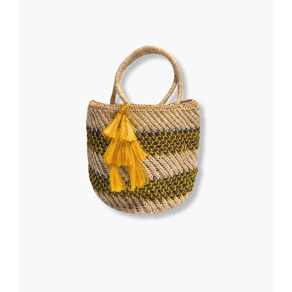 Natural/Mustard Lina Raun Raun Bilum Shopper by Sepik