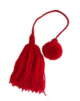 Red Wool Wood Tassels by Among Equals