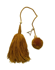 Mustard Wool Wood Tassels by Among Equals