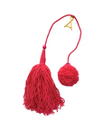 Bubblegum Wool Wood Tassels by Among Equals