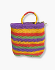 Purple/Yellow/Red/Green Tanila Raun Raun Bilum Shopper by Sepik