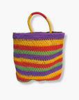 Purple/Yellow/Red/Green Tanila Raun Raun Bilum Shopper by Sepik
