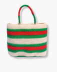 White/Green/Orange Tanila Raun Raun Bilum Shopper by Sepik