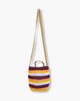  Brown/Yellow/White Tanila Raun Raun Bilum Shopper Long Strap by Sepik