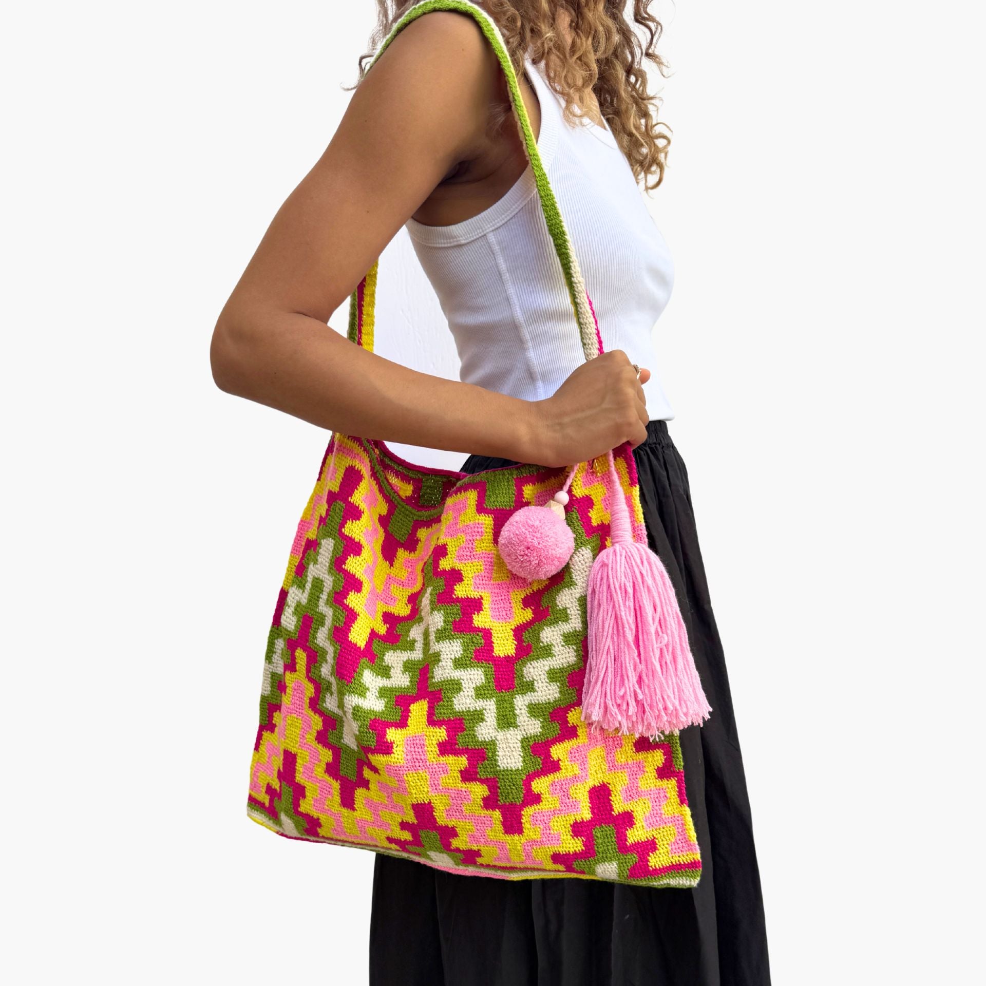 Florence Mountain  Bilum Tote Bag