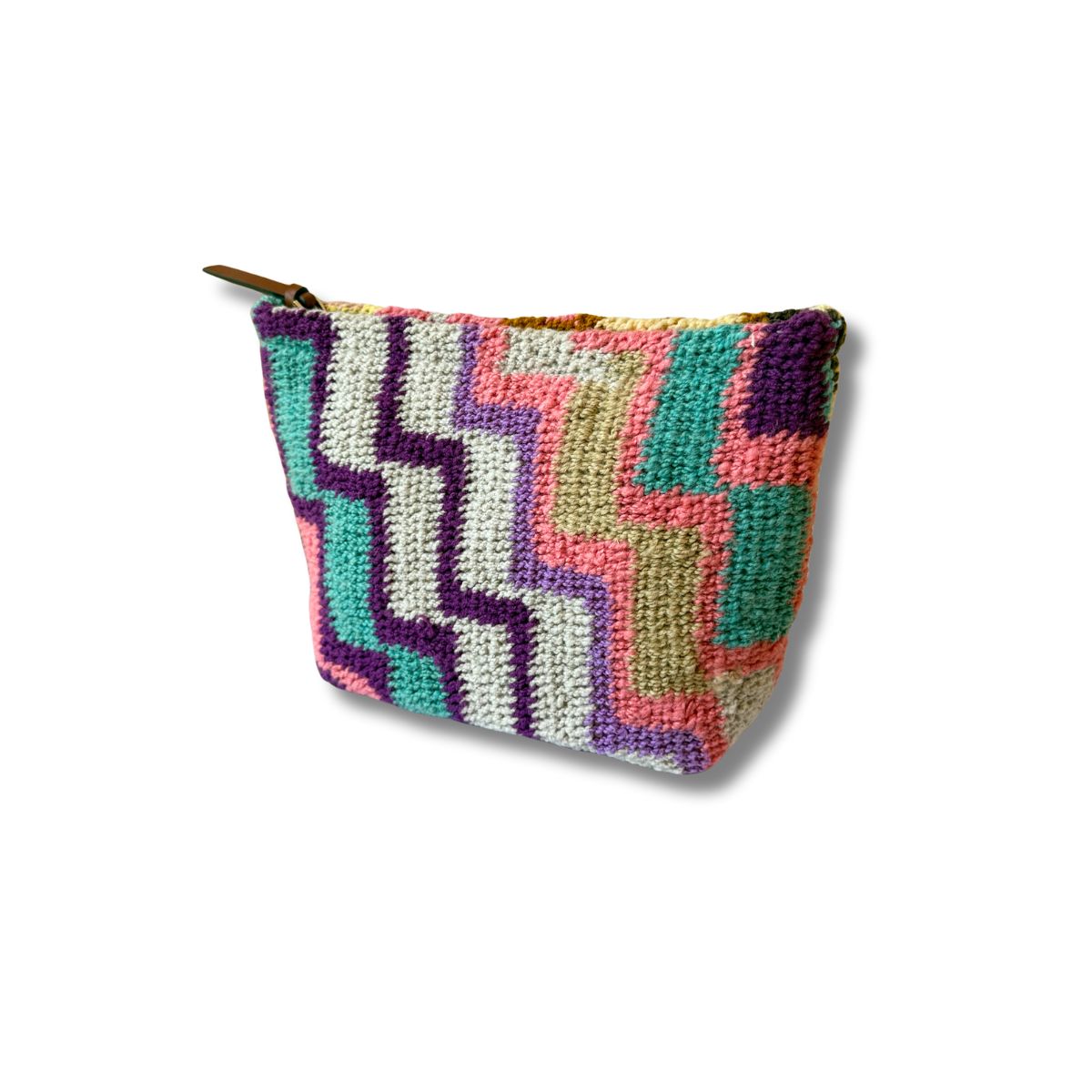 Among Equals-Florence Zig Zag Bilum Purse
