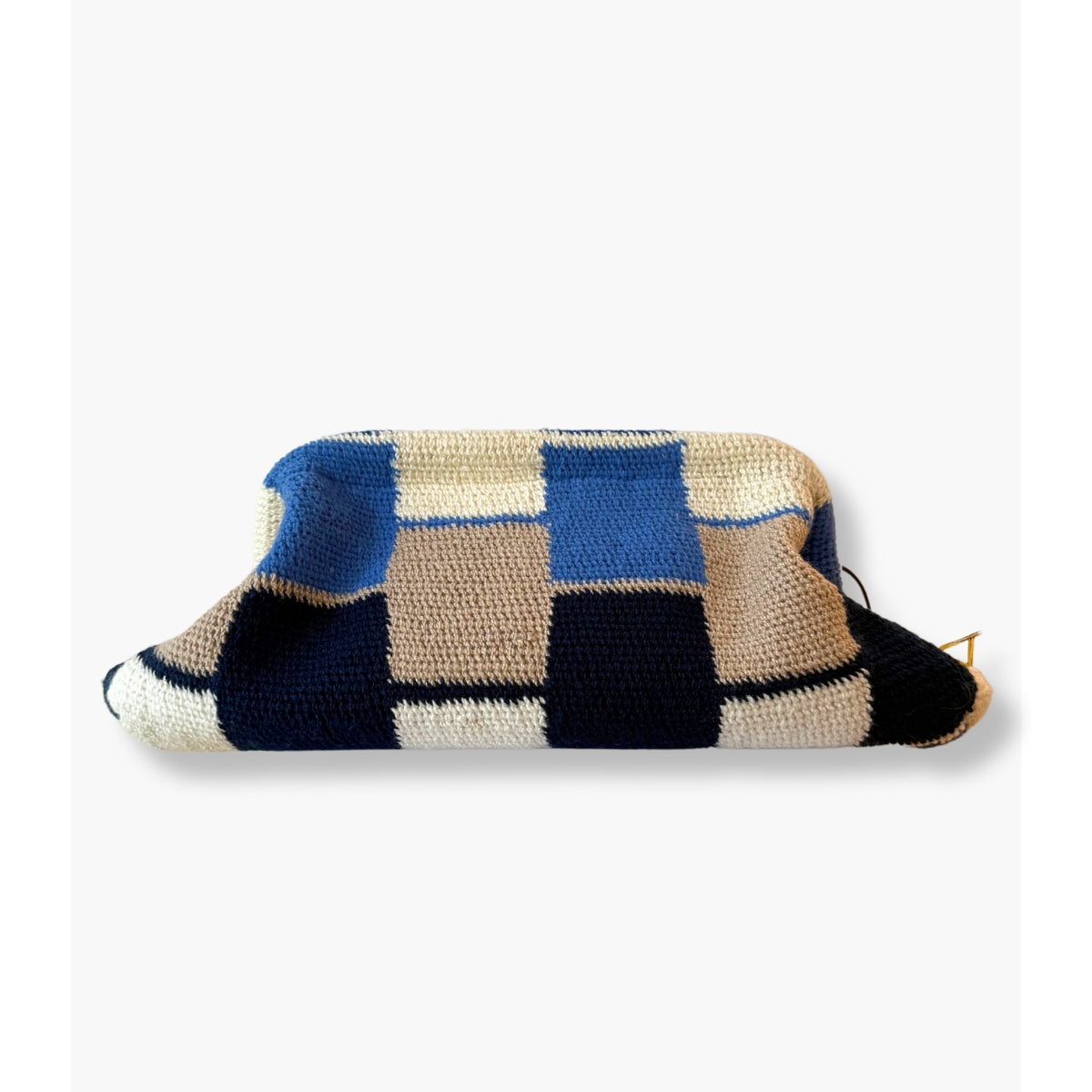 White/Blue/Beige Malo Malo Large Clutch by Highlands