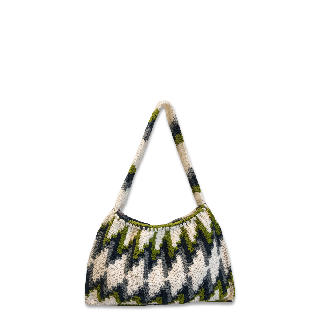 Zig Zag Bilum Tote by Virginia