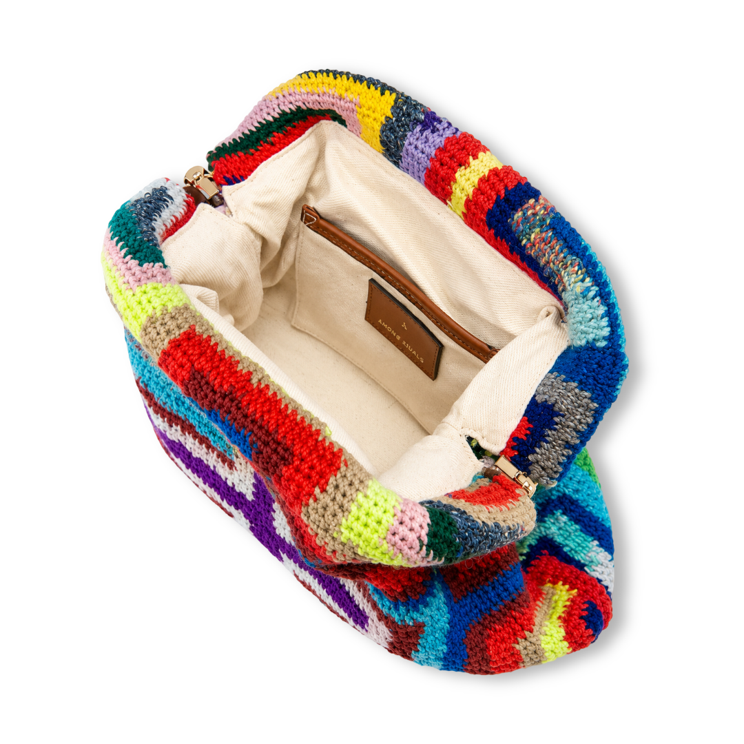 Cross Design Bilum Clutch by Kessie