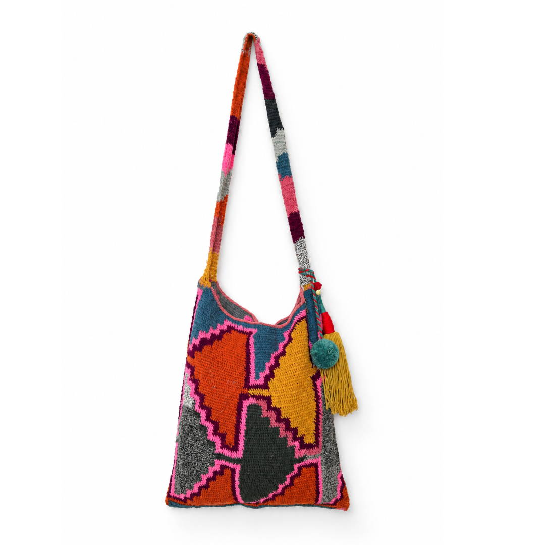 Half Diamond Bilum Tote by Florence
