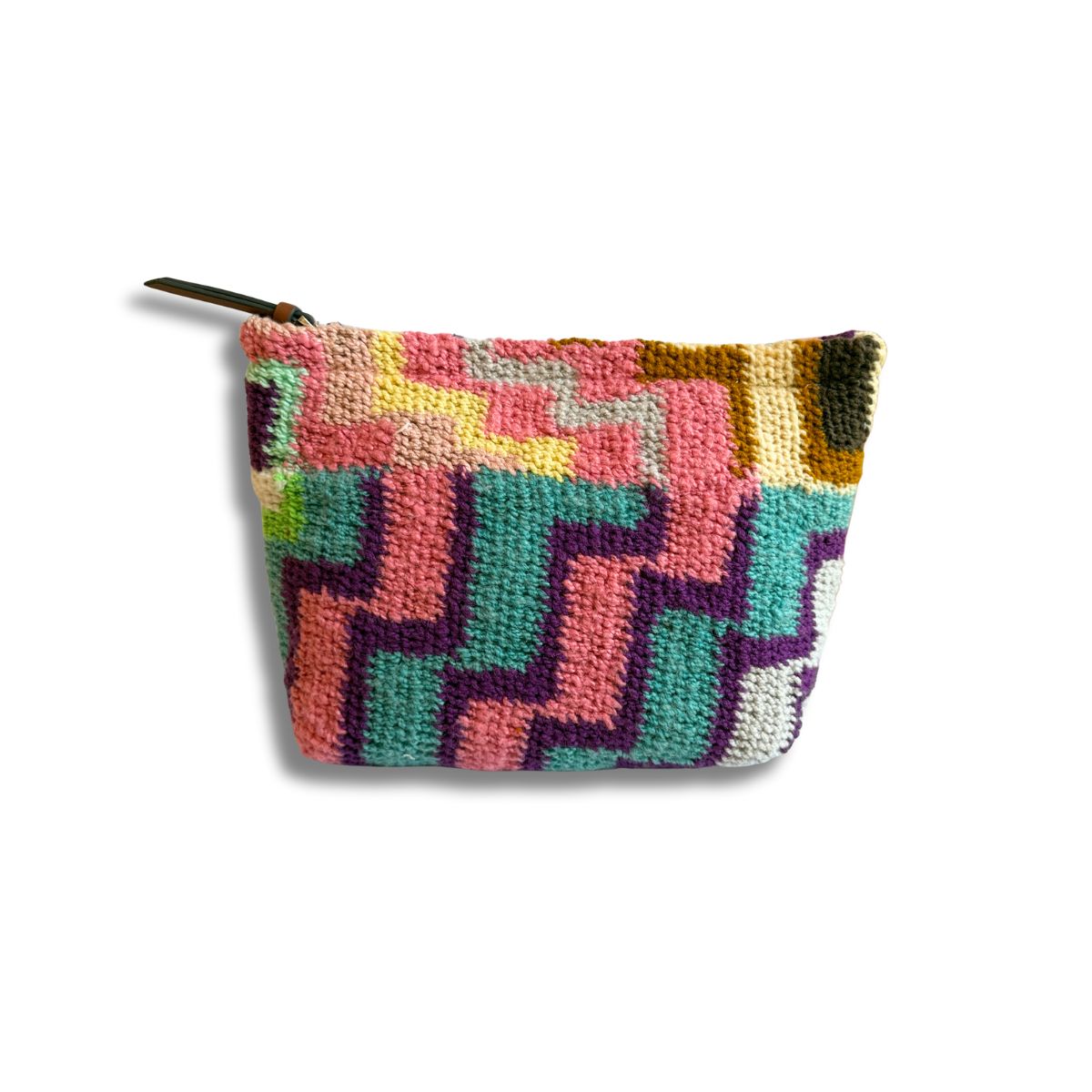 Among Equals-Florence Zig Zag Bilum Purse