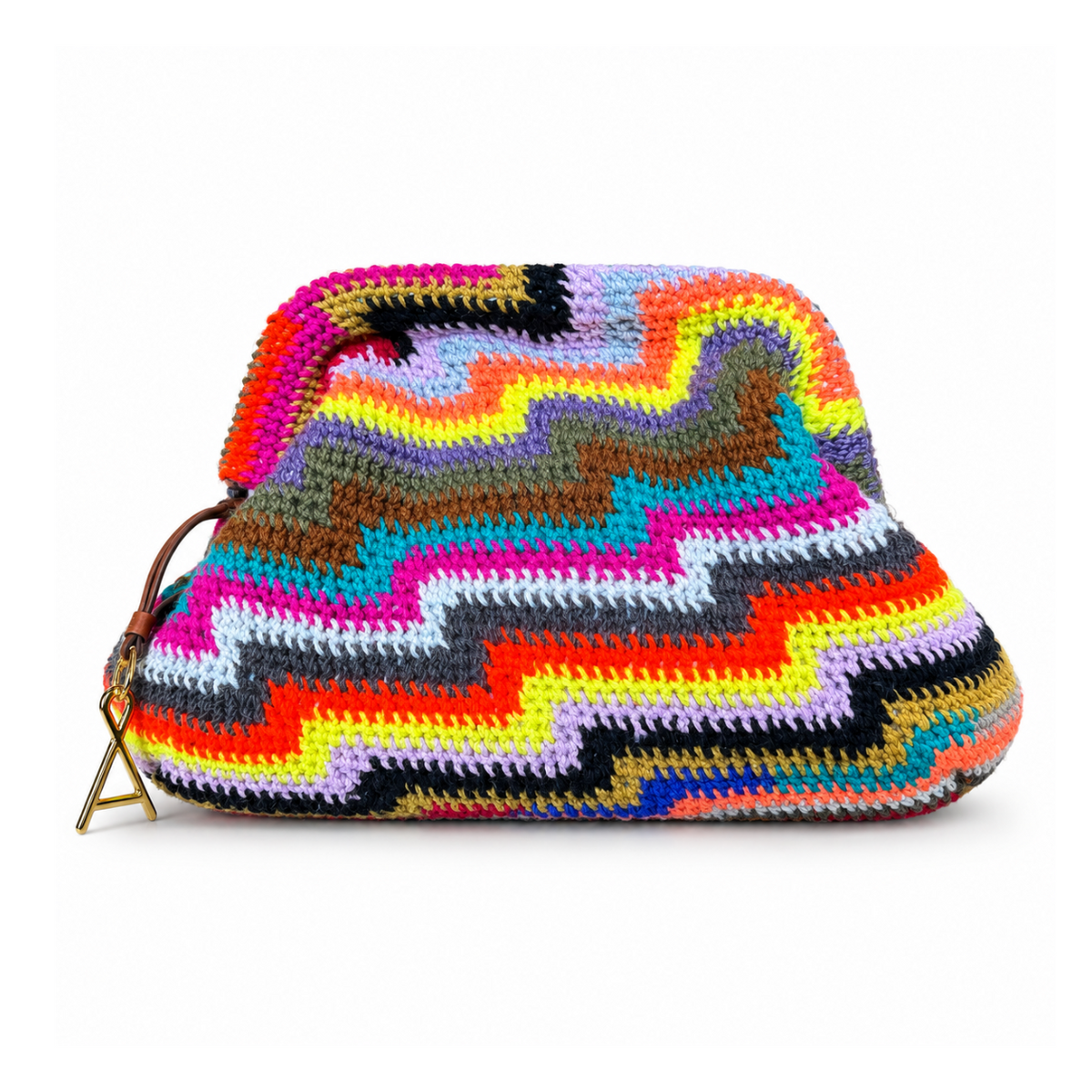 Zig Zag Design Clutch by Junia