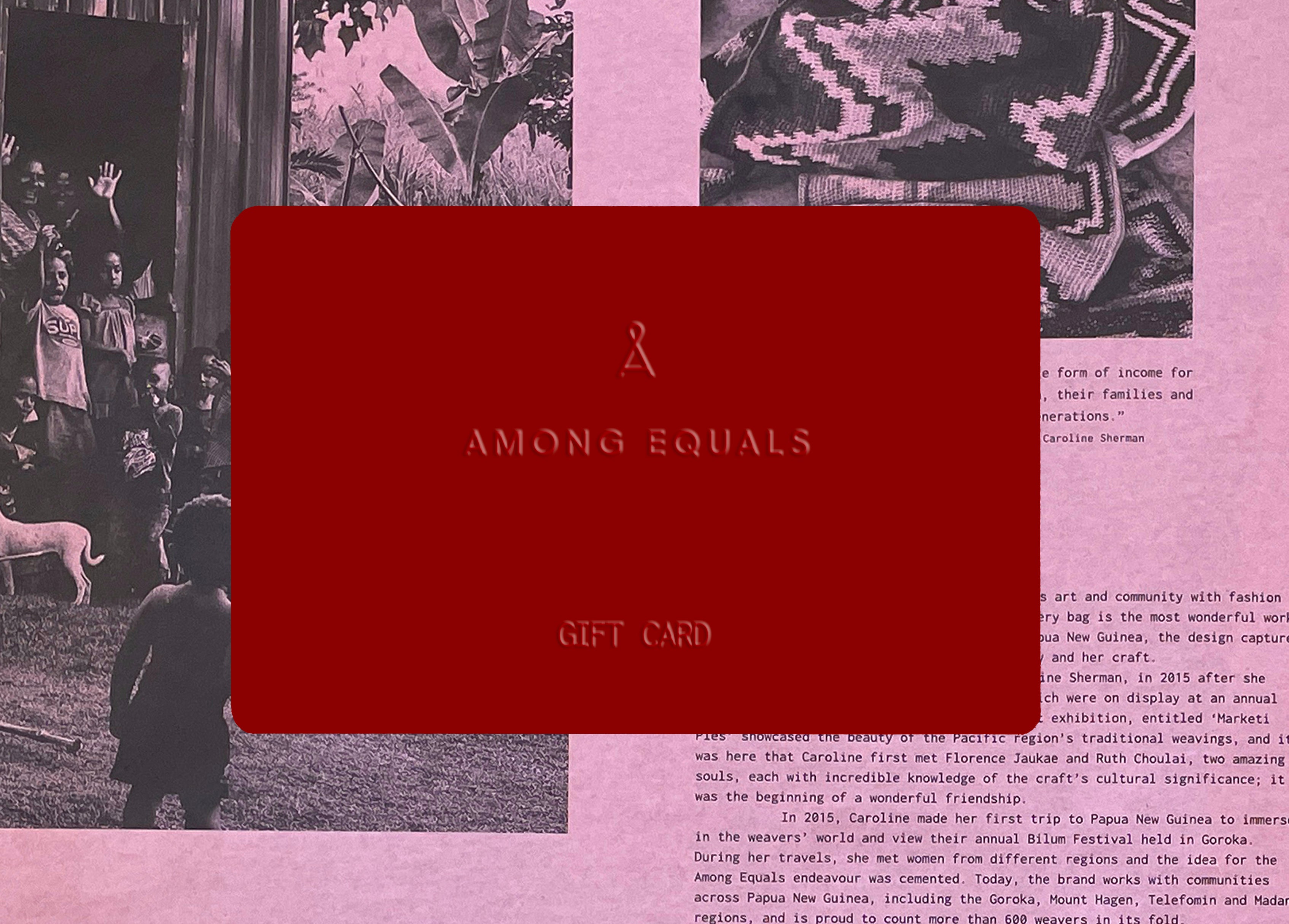 Among Equals Gift Card